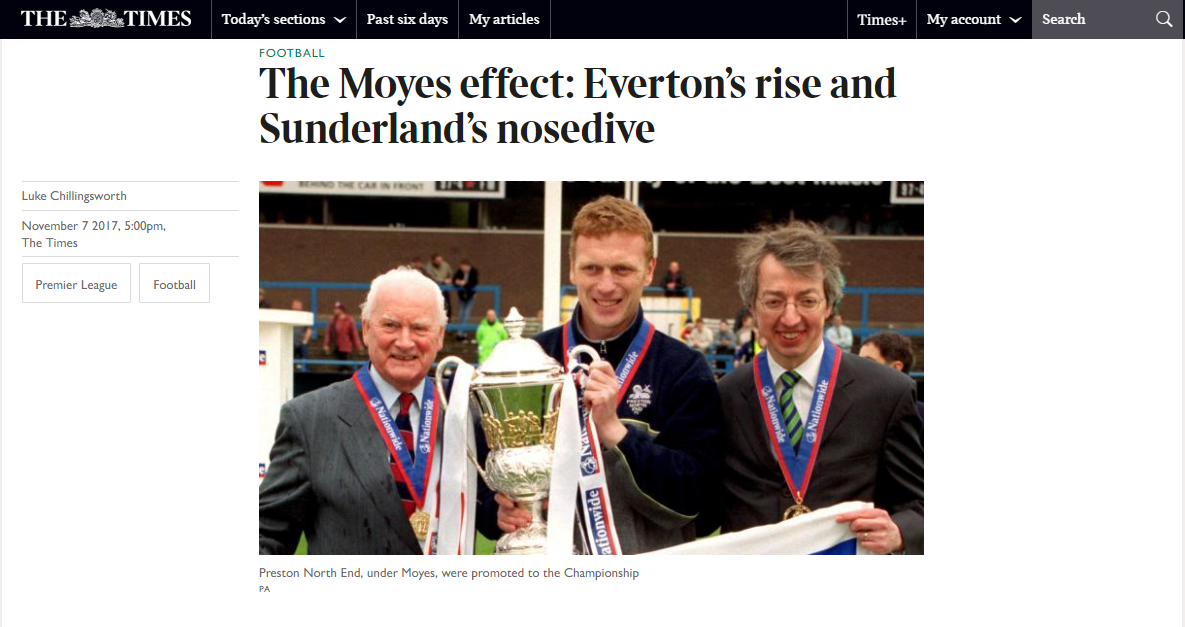 Moyes The Times